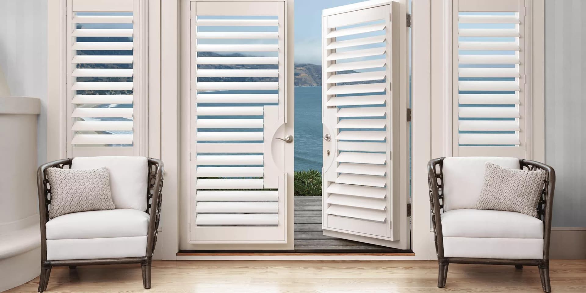 Portes de volets en polysatin de Palm Beach